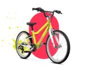 Woom GO 4 Neon Lime edición limitada, vista de tres cuartos